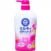 Kracie (Kanebo) Мыло для тела жидкое молочное с аминокислотами шелка Milky Body Soap foto-small