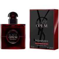 Yves Saint Laurent Black Opium Eau de Parfum Over Red